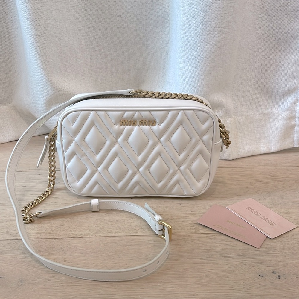 Miu Miu white bag